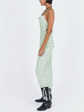 Princess Polly Light Green Floral Maxi Dress
